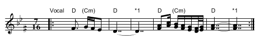 Jovano Jovanke - staff notation