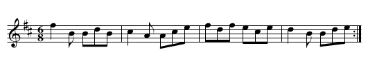 Joy be wi' my love - staff notation