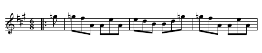 Joy Gae Wee My Love - staff notation