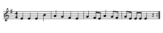 Joy of Springtime - staff notation