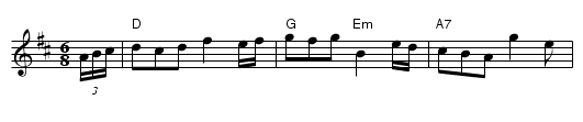 Joy of the Dance - staff notation