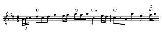 Joy of the Dance - staff notation