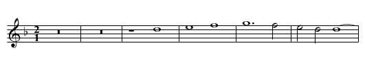 Joye me fuit - staff notation