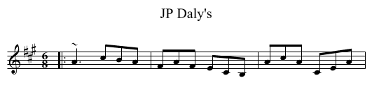 JP Daly's - staff notation