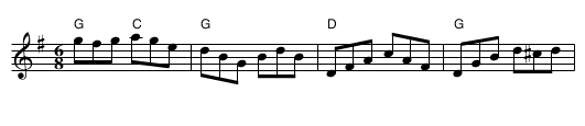 Juanita's Jig - staff notation