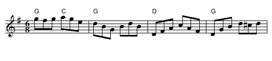 Juanita's Jig - staff notation