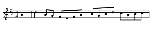 Juan's Dancce - staff notation