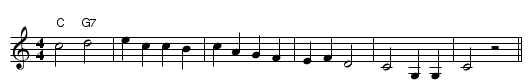 Jubilate Deo (round) - staff notation