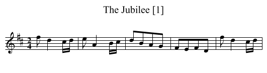 Jubilee [1], The - staff notation