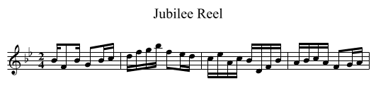 Jubilee Reel - staff notation