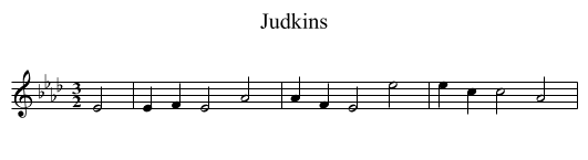 Judkins - staff notation