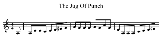 Jug Of Punch, The  - staff notation