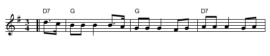 Jug of Punch - staff notation