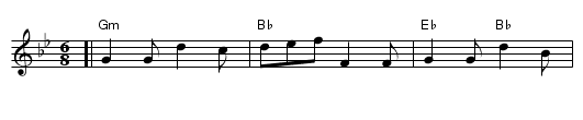 Juice of Barley - staff notation