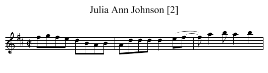 Julia Ann Johnson [2] - staff notation