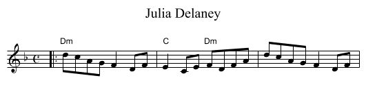 Julia Delaney - staff notation
