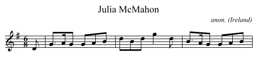 Julia McMahon - staff notation