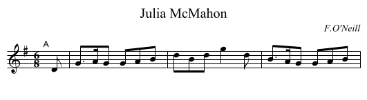 Julia McMahon - staff notation