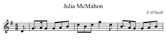 Julia McMahon - staff notation