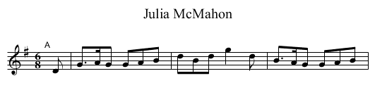 Julia McMahon - staff notation