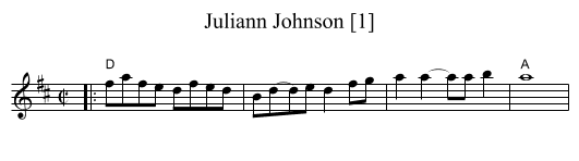 Juliann Johnson [1] - staff notation