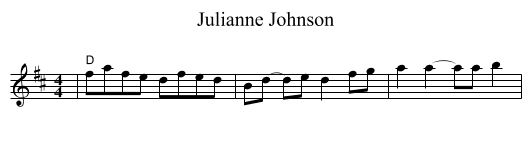 Julianne Johnson - staff notation