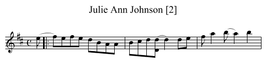 Julie Ann Johnson [2] - staff notation