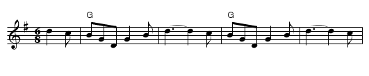 Julie's Jig - staff notation
