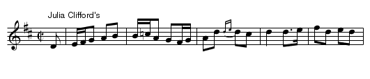 Julie's Polka Set (2) - staff notation