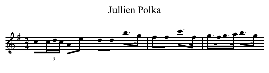Jullien Polka - staff notation