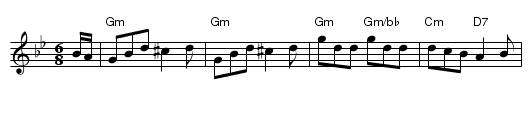 Jump at the Sun - staff notation