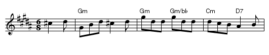 Jump at the Sun - staff notation