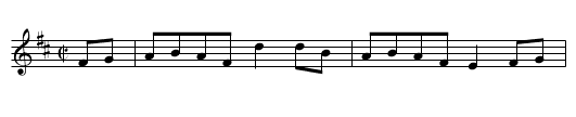 Jump up John - staff notation