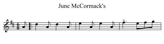 June McCormack's - staff notation