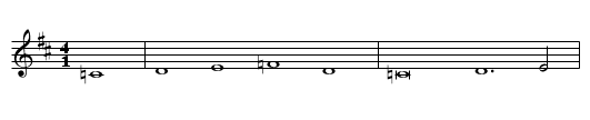 Jungbrunnen - staff notation