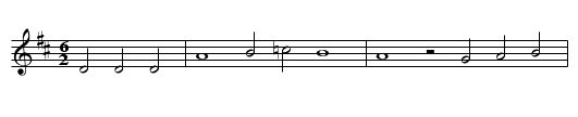 Junker Balzer - staff notation