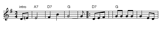 Just Because - staff notation