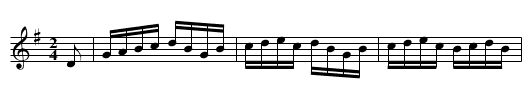 Just So - staff notation
