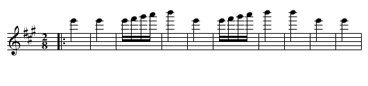 Kacerac - staff notation