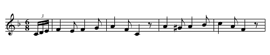Kadril van Kampenhout - staff notation