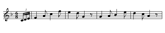 Kadril van Kampenhout - staff notation