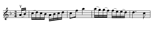 Kadrilj - staff notation