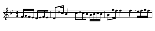 Kadrilj - staff notation