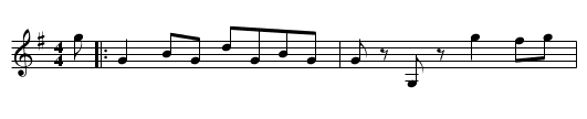 Kail an Knockit Coarn - staff notation
