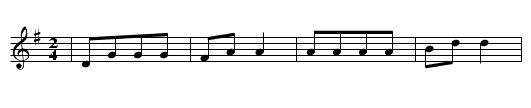 KAISER DER NAPOLEON - staff notation