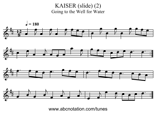 KAISER (slide) (2) - staff notation