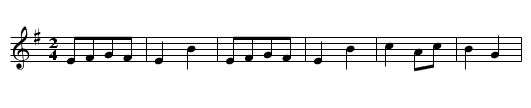 Kajelus - staff notation