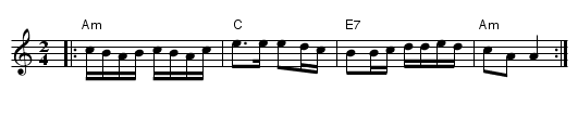 K&auml;ki - staff notation