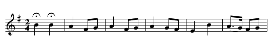 Kalinka - staff notation
