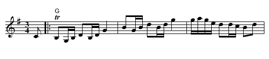 Kalla kårar - staff notation
